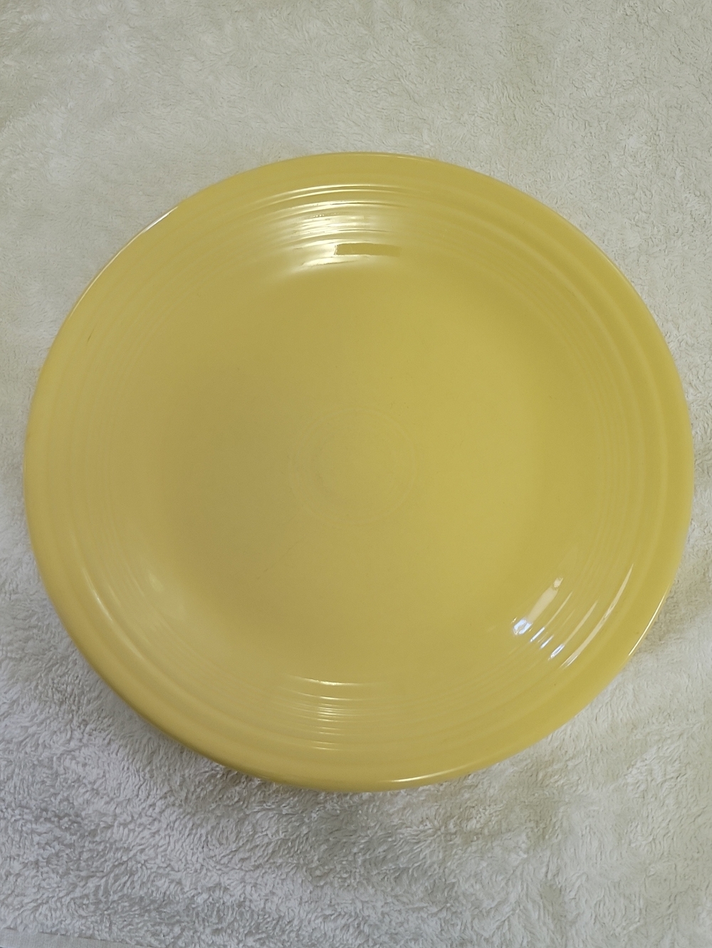 Vintage Homer Laughlin Fiesta Sunny Yellow Glazed 10" Dinner Plate